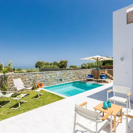 Villa Elegant Rethymno Doma 2 Bedrooms Front Private Outdoor Swimming Pool And Hot Tub *