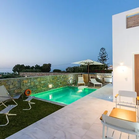 Villa Elegant Rethymno Doma 2 Bedrooms Front Private Outdoor Swimming Pool And Hot Tub