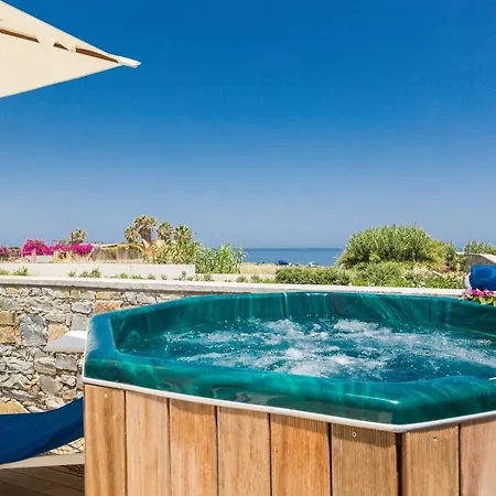 Villa Elegant Rethymno Doma 2 Bedrooms Front Private Outdoor Swimming Pool And Hot Tub *